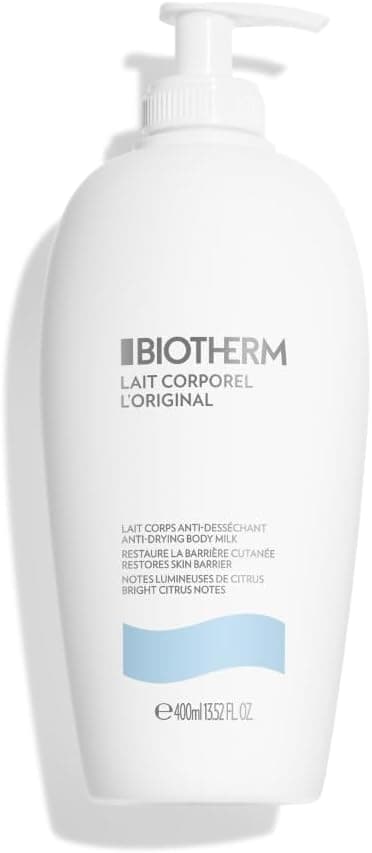 Biotherm Lait Corporel, Latte corpo idratante intensivo, Azione anti-secchezza per tutti i tipi di pelle, Arricchito con estratti di agrumi, Per una pelle liscia, morbida ed elastica.