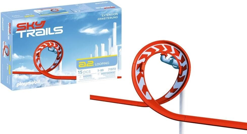 Sky Trails | Looping | Jeu de Construction pour des Parcours spectaculaires & de l'action | Construis ta Propre Aventure en looping - Flexible & Imaginative | 71972