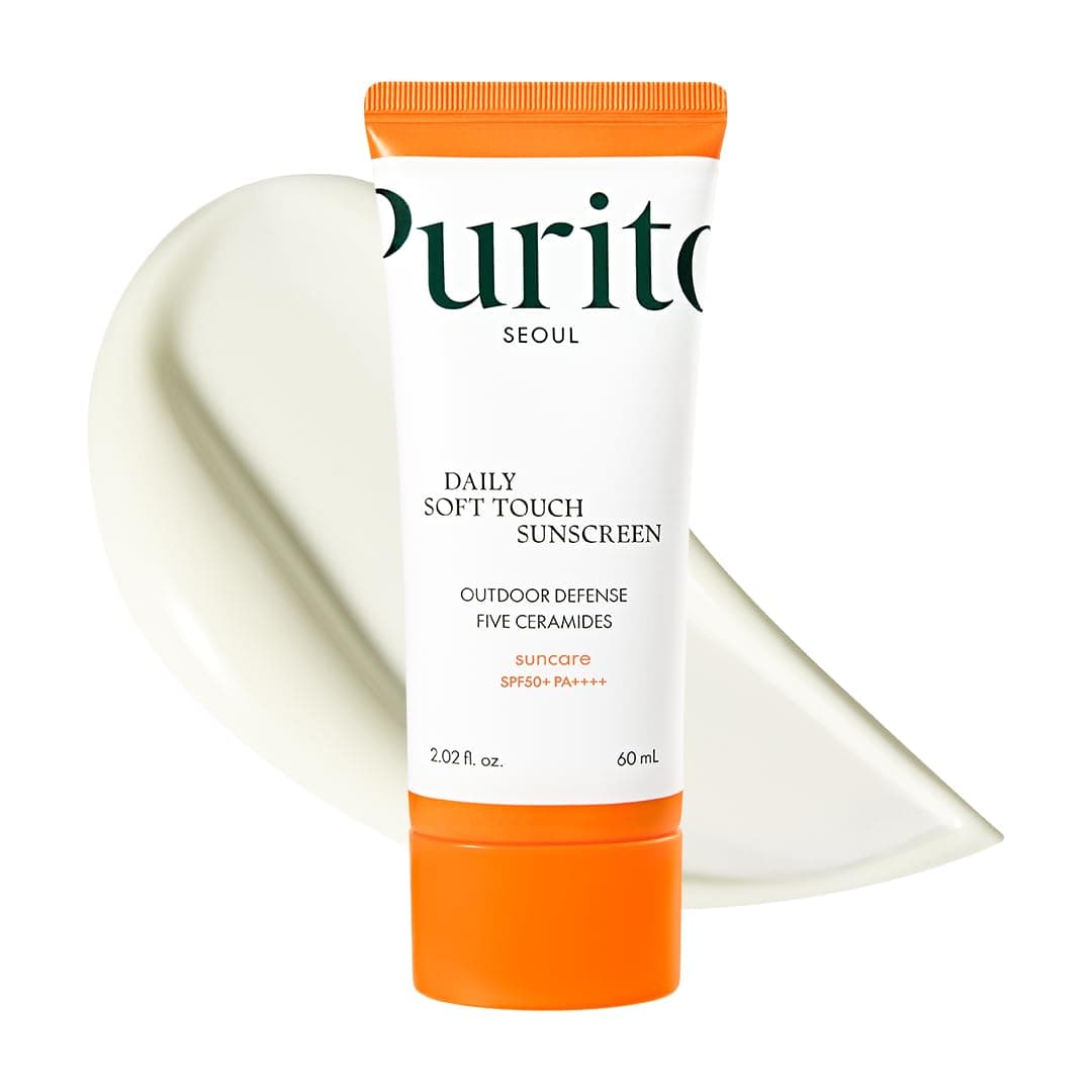 Purito Seoul Daily Soft Touch Sonnenschutz, LSF50+ PA++++, Ceramide, kein Weißguss, wasserabweisend, UVA- und UVB-Schutz, K-Beauty