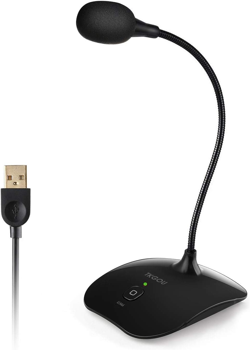 USB PC Microphone, Ture Plug & Play Home Studio USB Computer Microphone With mute button, Compatible with PC, laptop, Mac, ps4 - ideal for Youtube,Skype,Gaming, Podcast(1.5m /5ft)