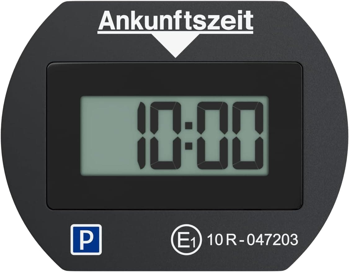 Needit elektronische Parkscheibe Park Lite I automatische Parkscheibe elektrisch mit Zulassung vom Kraftfahrt-Bundesamt I Digitale Parkuhr mit 2 Displays & vielen Funktionen, langlebig & zuverlässig