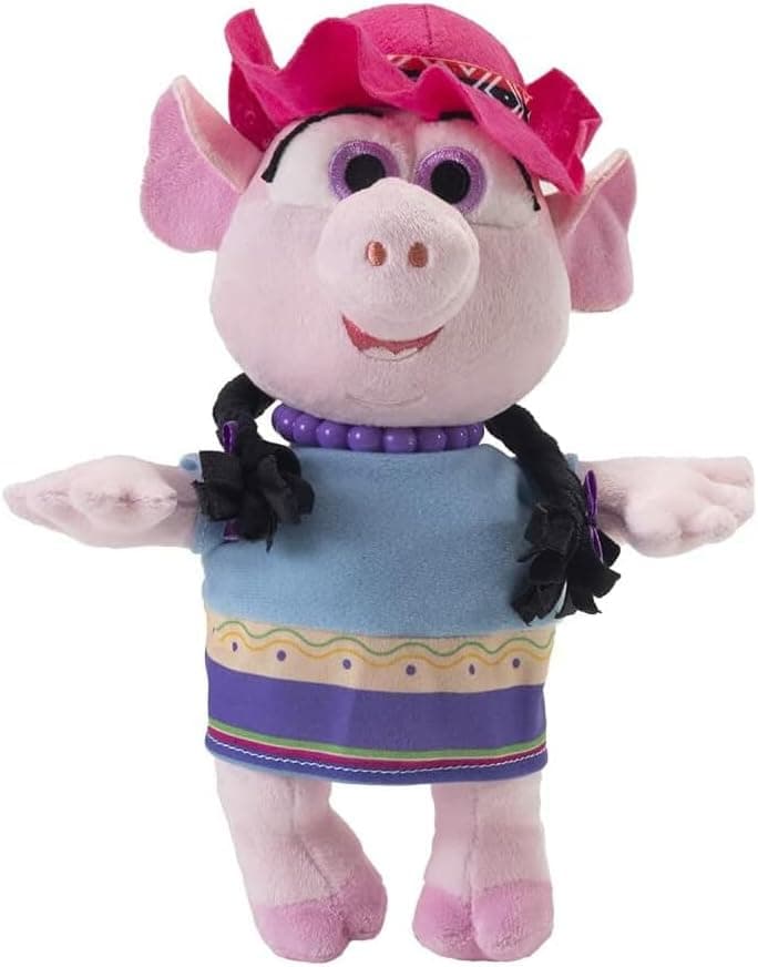 BANDAI - La Granja de Zenón - Peluche Musical Doña Pancha AR80007 Multicolor Descubre la Magia de la Granja de Zenón: Peluches Encantadores, Diversión Garantizada