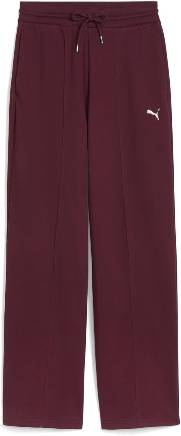 PUMA Class Comfort Pinnacle High-Waist Straight Pants TR Op - Pantalones de Punto Mujer