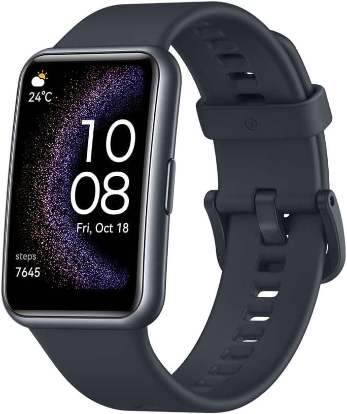 HUAWEI WATCH FIT SE, Display AMOLED HD 1,64”, Monitoraggio sonno, GPS integrato, Batteria 9 giorni, Risposte rapide, Compatibile Android/iOS, Nero, Garanzia 6 mesi