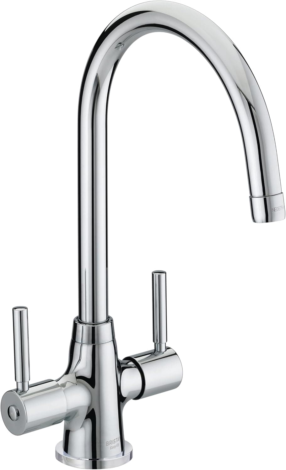 Bristan Monza Kitchen Tap - swivel spout, two lever EasyFit chrome kitchen sink tap, MZ SNK EF C