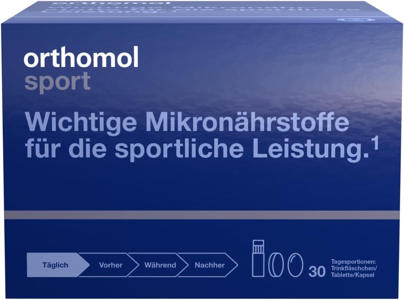 Orthomol Sport: 25 sportspezifische Vitamine, Mineralstoffe mit L-Carnitin & Omega-3-Fettsäuren - Daily-Supplement für Sportler - Muskelaufbau, Ausdauer & Regeneration, 30 Tagesportionen