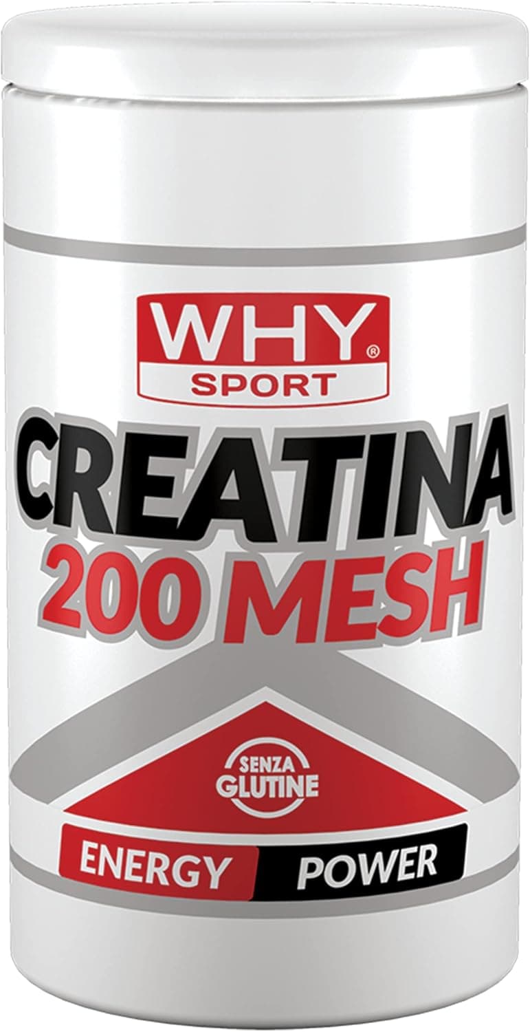 WHY SPORT CREATINA 200 MESH - Creatina - Pre Workout - Integratore Alimentare a Base di Creatina Monoidrato - 500 g