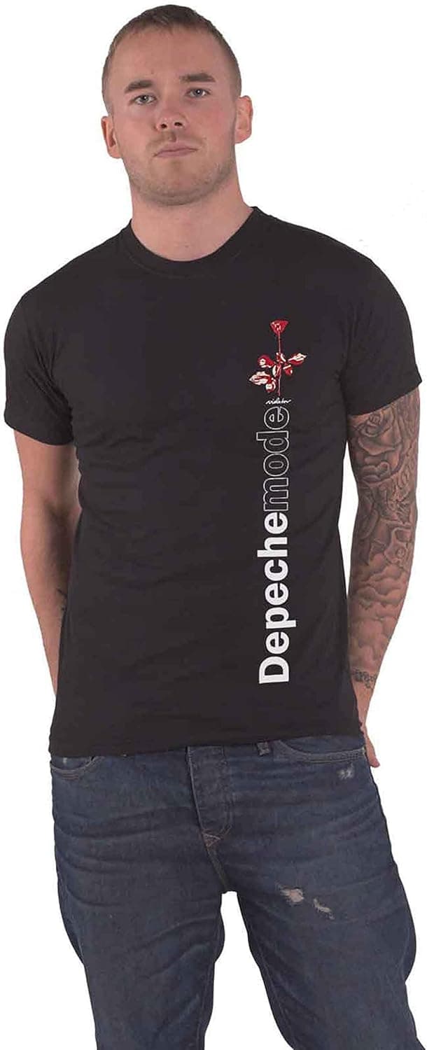 Depeche Mode Violator Side Rose Männer T-Shirt schwarz Band-Merch, Bands