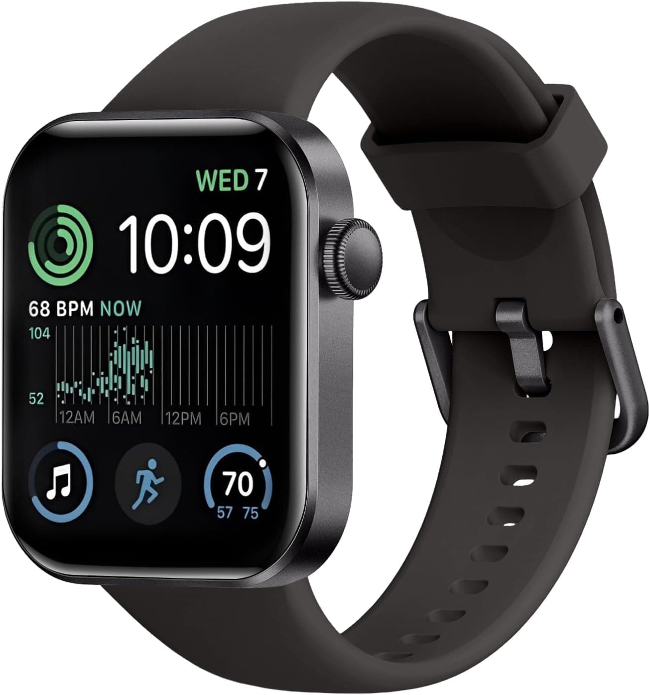 Smartwatch Uomo Donna, 1.85" Orologio Smartwatch con Effettua/Risposta Chiamate, 140 Sportive Smart Watch con Contapassi/Sonno/Cardiofrequenzimetro/SpO2, Impermeabil IP68 Smartband per Android iOS