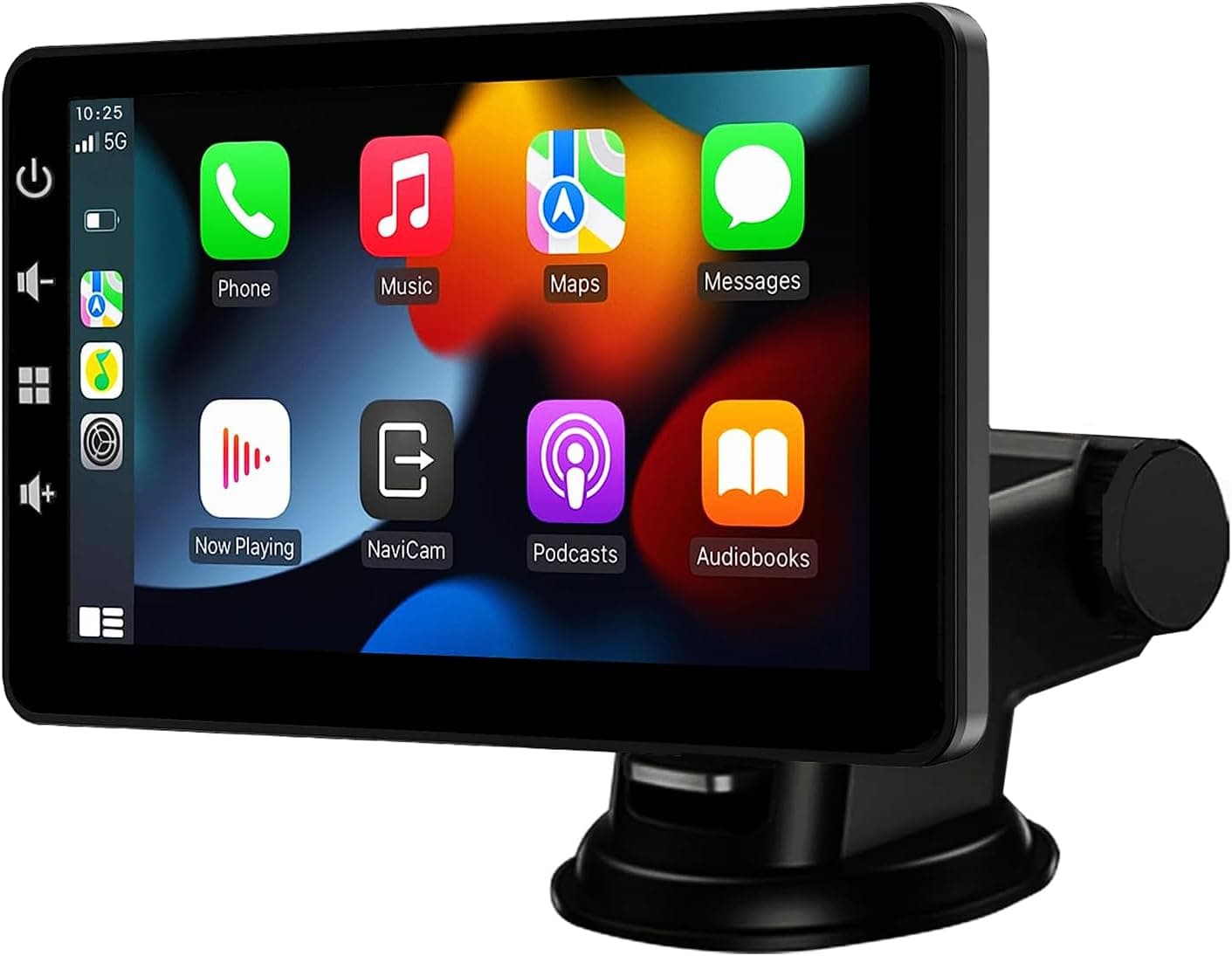 Autoradio Carplay et Android Auto sans Fil: Ecran Tactile Portable 7 Pouces pour Voiture avec Miroir Link - Ecran Carplay avec Commande par Assistant Vocal/AUX/TF/Bluetooth pour Tous Les Vehicules