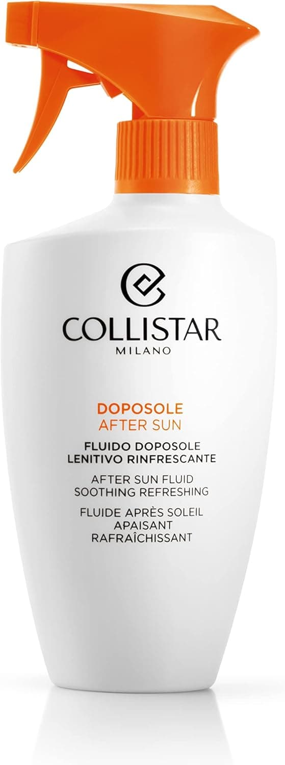 Collistar Fluido Doposole Lenitivo Rinfrescante, per il Corpo ad Azione Decongestionante, A Rapido Assorbimento, per Pelli Arrossate e Irritate, 400 ml