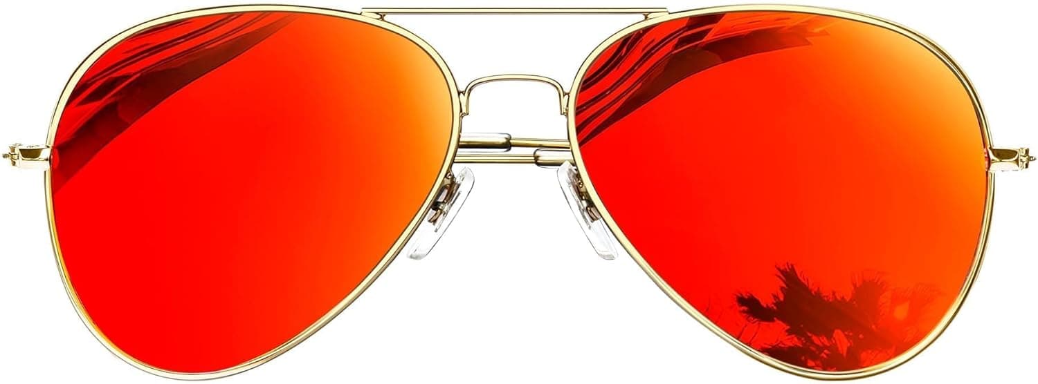 KANASTAL High-Protection Polarised Oversized Sunglasses for Men and Women Metal UV400 Protection for Driving Fishing Party Travel