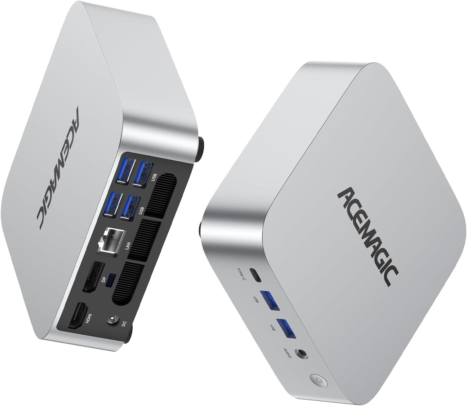 ACEMAGIC M1 Mini PC, AMD Ryzen 7 7735HS (8C/16T, bis zu 4.75GHz), 24GB LPDDR5 5500MT/s 1TB NMVE SSD Windows 11 Pro Mini PC mit AMD Radeon | 4K Triple Display | Type-C | WiFi6 | BT5.2