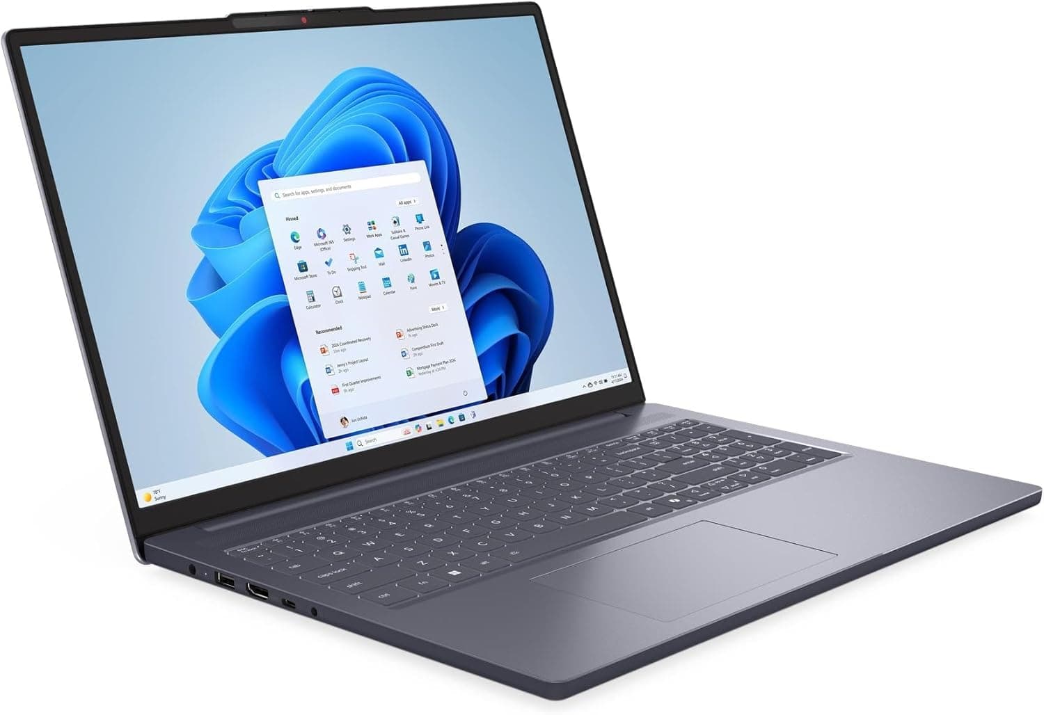 Lenovo IdeaPad Slim 3 | 16 inch WUXGA Laptop | Intel Core i5-13420H | 16GB RAM | 512 GB SSD | Windows 11 Home | Luna Grey