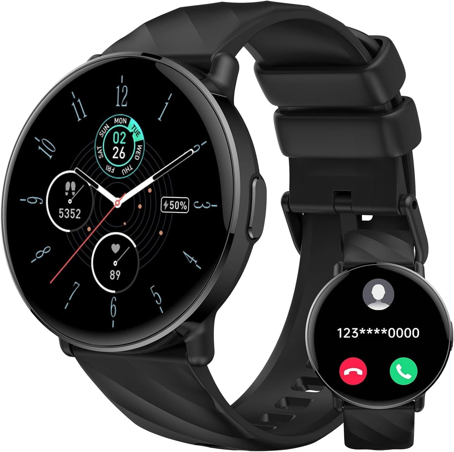 Reloj Inteligente Hombre Mujer con IA ChatGPT Integrada, 1,39" HD Smartwatch con Llamadas Bluetooth, 112+ Modos Deportivos, Impermeable IP68, Pulsómetro,SpO2,Sueño, Monitor de Fitness para iOS Android