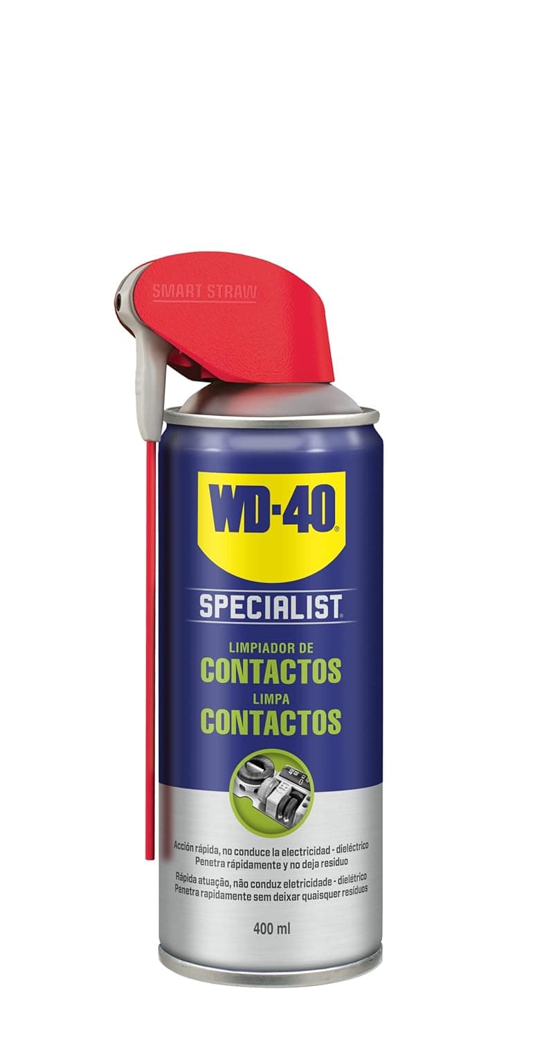 WD-40 Specialist - Limpiador para sistemas electrónicos, Limpiador de contactos- Spray 400ml
