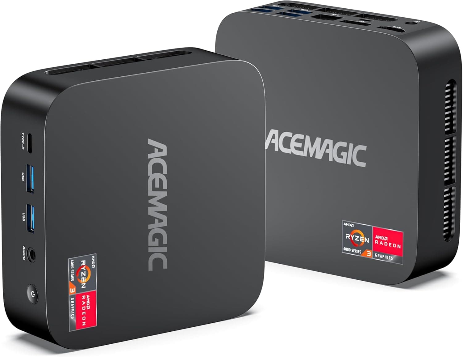 ACEMAGIC K1 Mini PC, AMD Ryzen 4300U Windows 11 Pro Mini PC (bis zu 3,70 GHz),16GB LPDDR4 512GB M.2 SSD Mini Computer mit RJ45 | 4K Triple Display | WiFi 5 für Zuhause/Büro/Schule