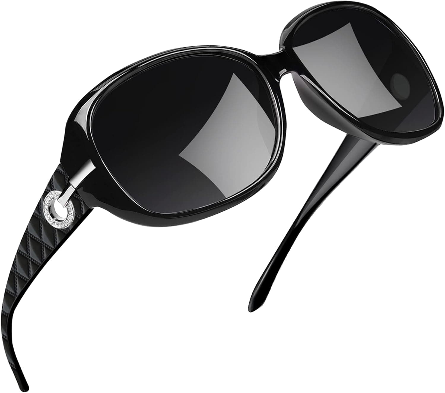 Joopin Lunettes de Soleil pour Femme Polarisées Modèle Oversize Style Rétro Luxe avec Protection UV400 idéales pour Voyage et Conduite