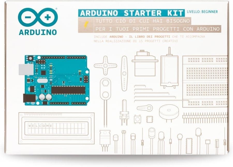 Official Arduino Starter Kit [K010007] (Italian project book) - Kit completo per l'apprendimento dell'elettronica e della programmazione, ideale per i principianti.