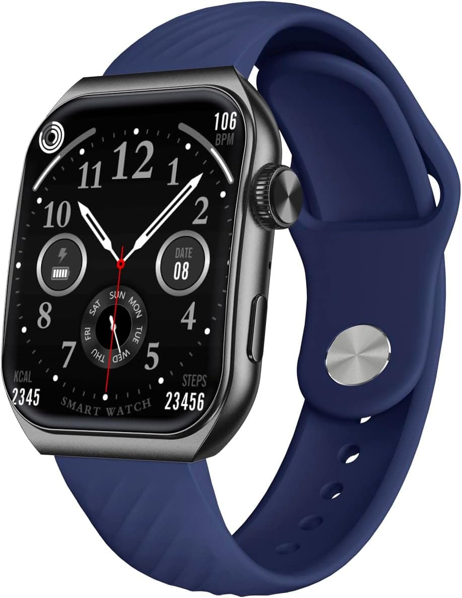 Trevi T-FIT 400 C Smartwatch con Funzione Chiamata Bluetooth, Display Curvo AMOLED 1.96" Always On, Controllo Benessere e Attività Fisica, Notifiche da Social Media, Resistente All'Acqua IP67, Nero