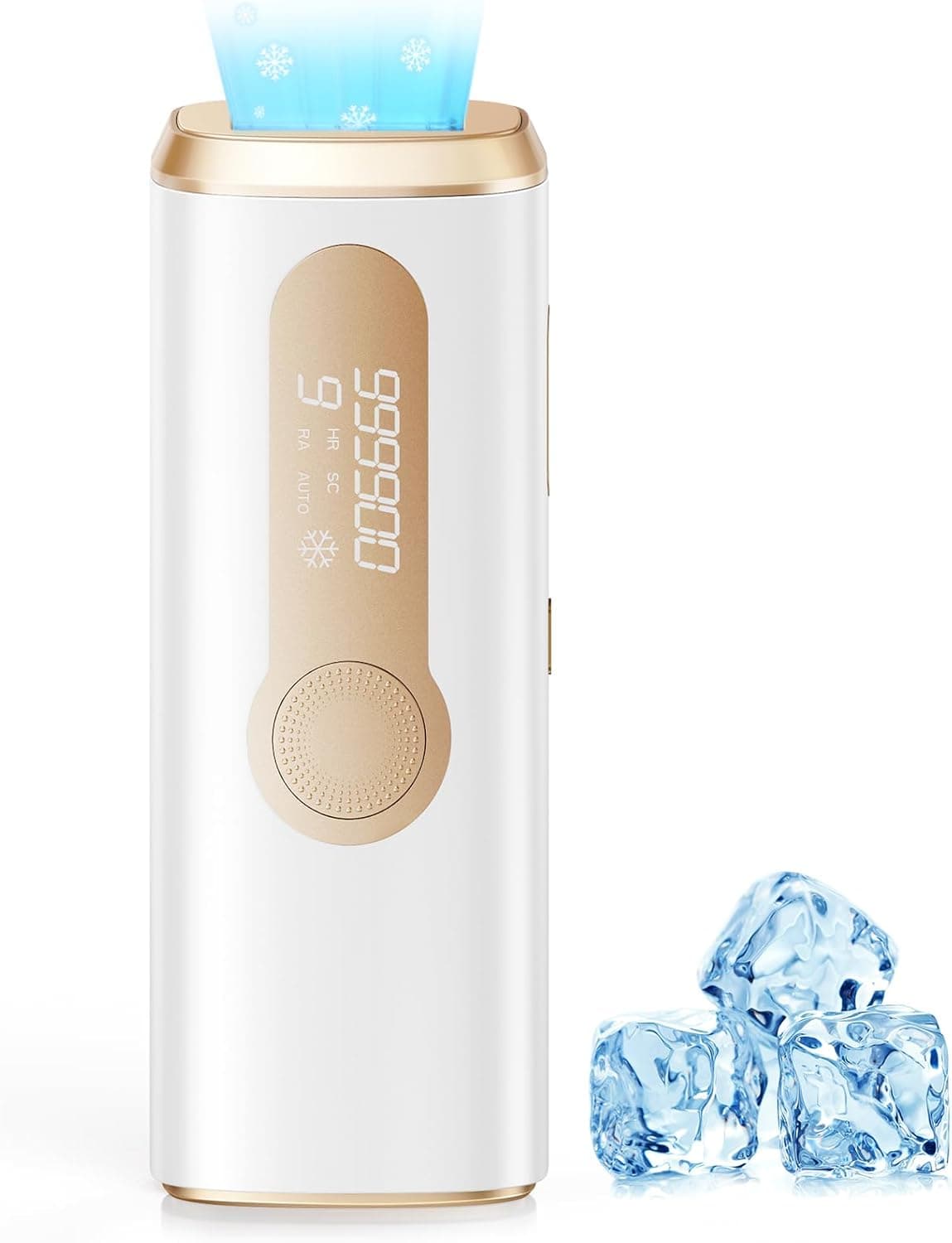 Haarlosy Epilatore Luce Pulsata con Funzione di Raffreddamento 5℃ - 3 IN 1 IPL Epilatore Laser per Donna e Uomo, 9 Livelli di Energia Regolabile Adatto a Corpo, Viso, Ascelle, Gambe Sensibili GLY06