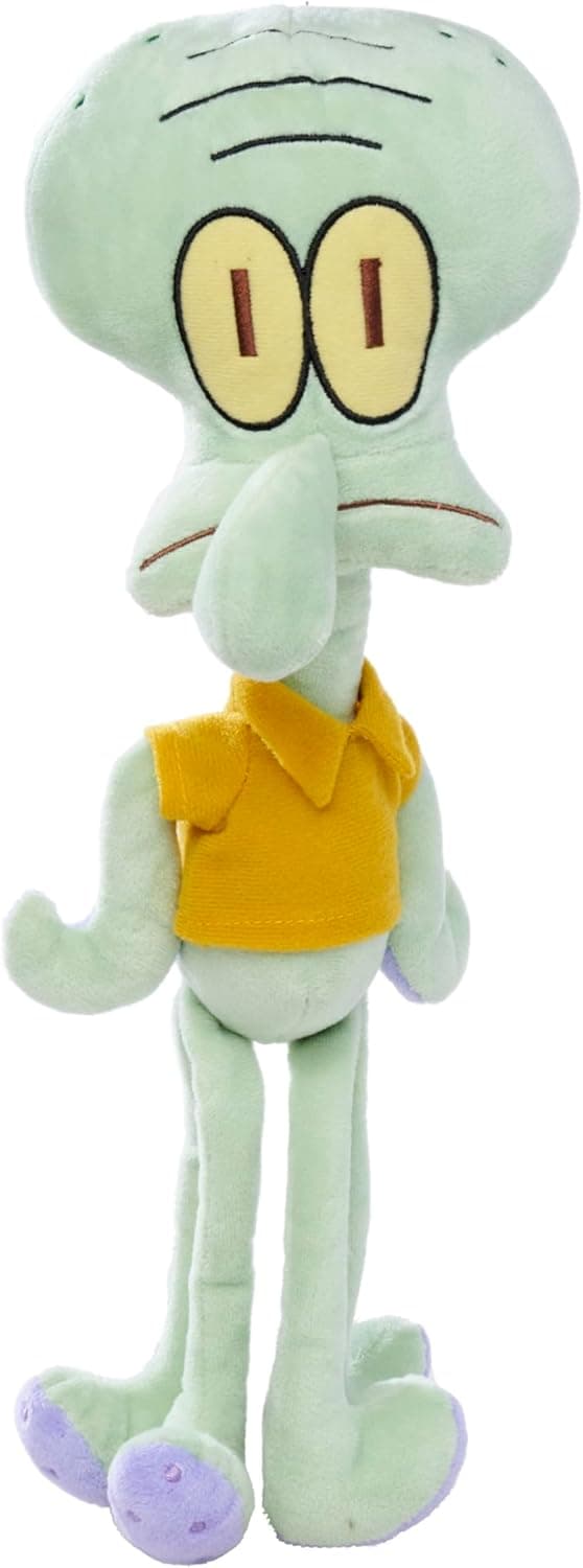 Simba Peluche Calamardo Bob Esponja 35 cm Felpa Suave con Relleno Reciclado Licencia Oficial Desde los Primeros Meses Ideal para Coleccionar o Regalar (109491004)