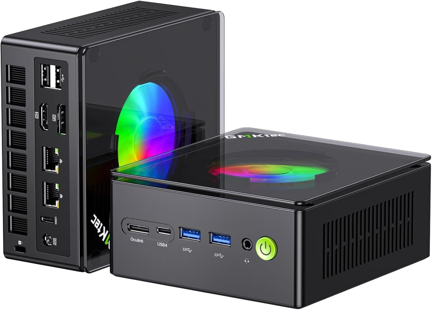 GMKtec K11 AMD Ryzen 9 Gaming Mini PC 8945HS(8C/16T, bis zu 5.2GHz),32GB DDR5 4800MHz RAM 1TB PCIE Desktop PC Computer,Oculink/Dual NIC 2.5GbE LAN/HDMI/USB 4.0/WiFi 6/BT 5.2/DisplayPort/USB4*2
