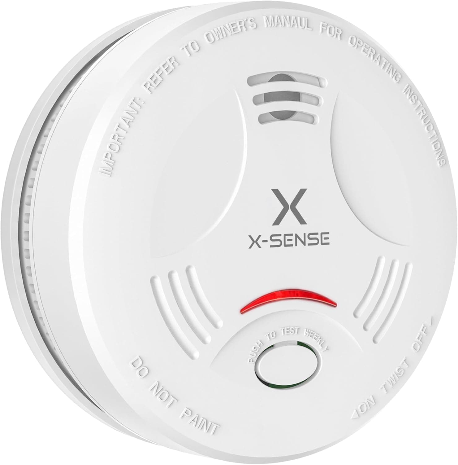 X-Sense Smoke Alarm for Home, 10-Year Sealed Battery Fire Alarm, LED Indicator & Silence Button, Smoke Detector Battery Operated, Conforms to EN 14604 Standard, SD11