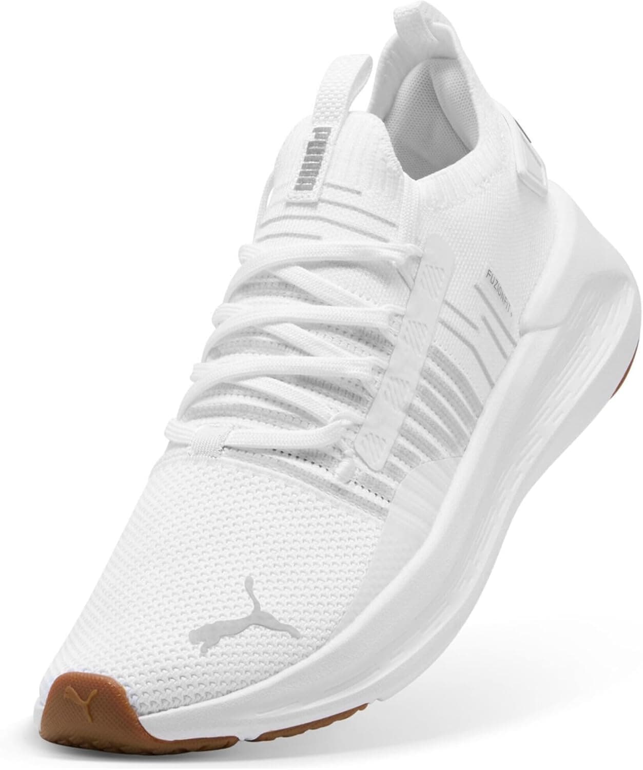 Puma Damen Softride Symmetry Fuzion WNS 310460 White-Silver Sneaker