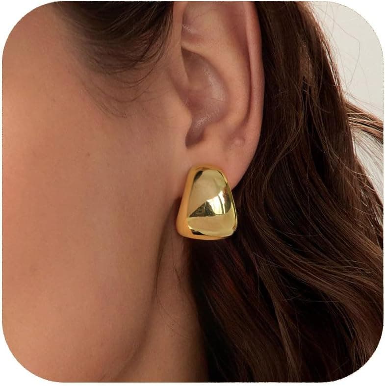 Boucles D'Oreilles Clips Hypoallergéniques Pour Femmes, Design Raffiné et Élégant, Résistantes À La Décoloration, Confortables et Tendance, Pour Un Look Unique et Sophistiqué