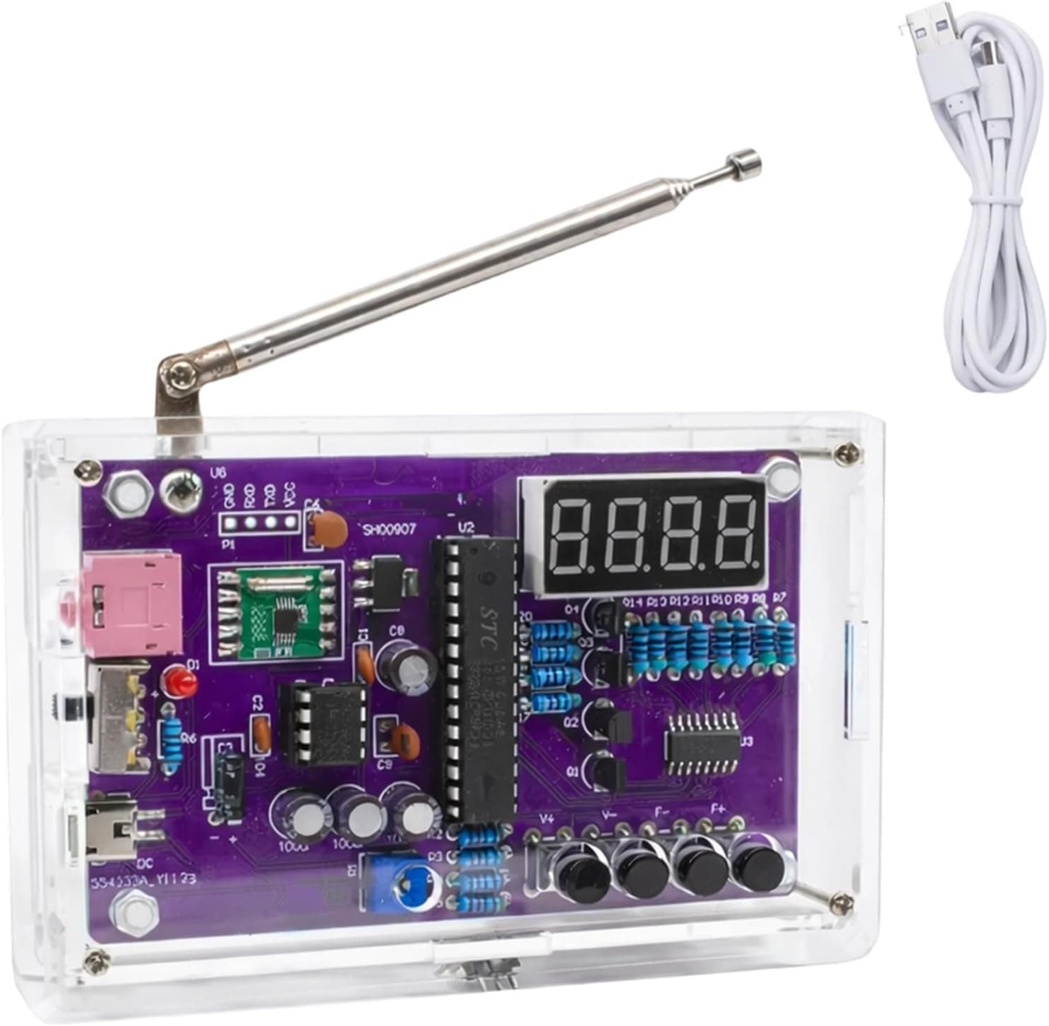 Build Your Own Radio,Soldering Practice Kits with 2 Power Modes & 3.5mm Jack,DIY Electronics Kits for Adults,87-108MHz FM Receiver for Kids Adults Beginners