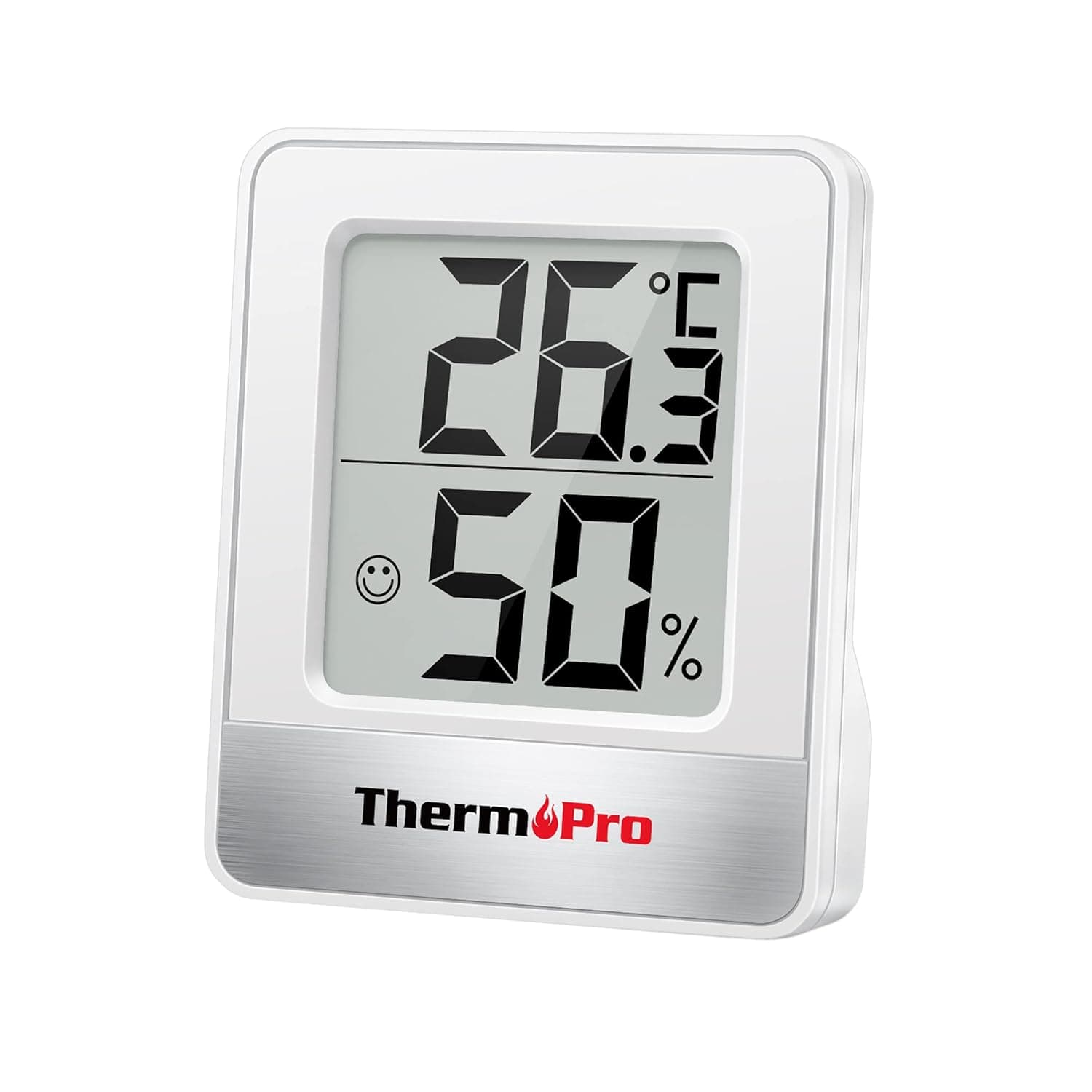 ThermoPro TP49 Pequeño higrómetro digital, termómetro de interior para controlar la temperatura y medir la humedad, para la comodidad en la oficina y en casa, termómetro para reptil