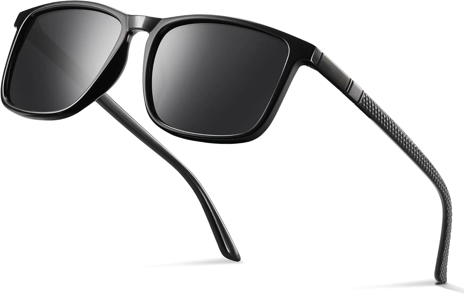 Polarized Sunglasses Men Women - UV400 Protection Sunglasses Men Women TR90 Ultralight Frame Black Retro Sport Polarized Sunglasses for Fishing, Fishing, Skiing