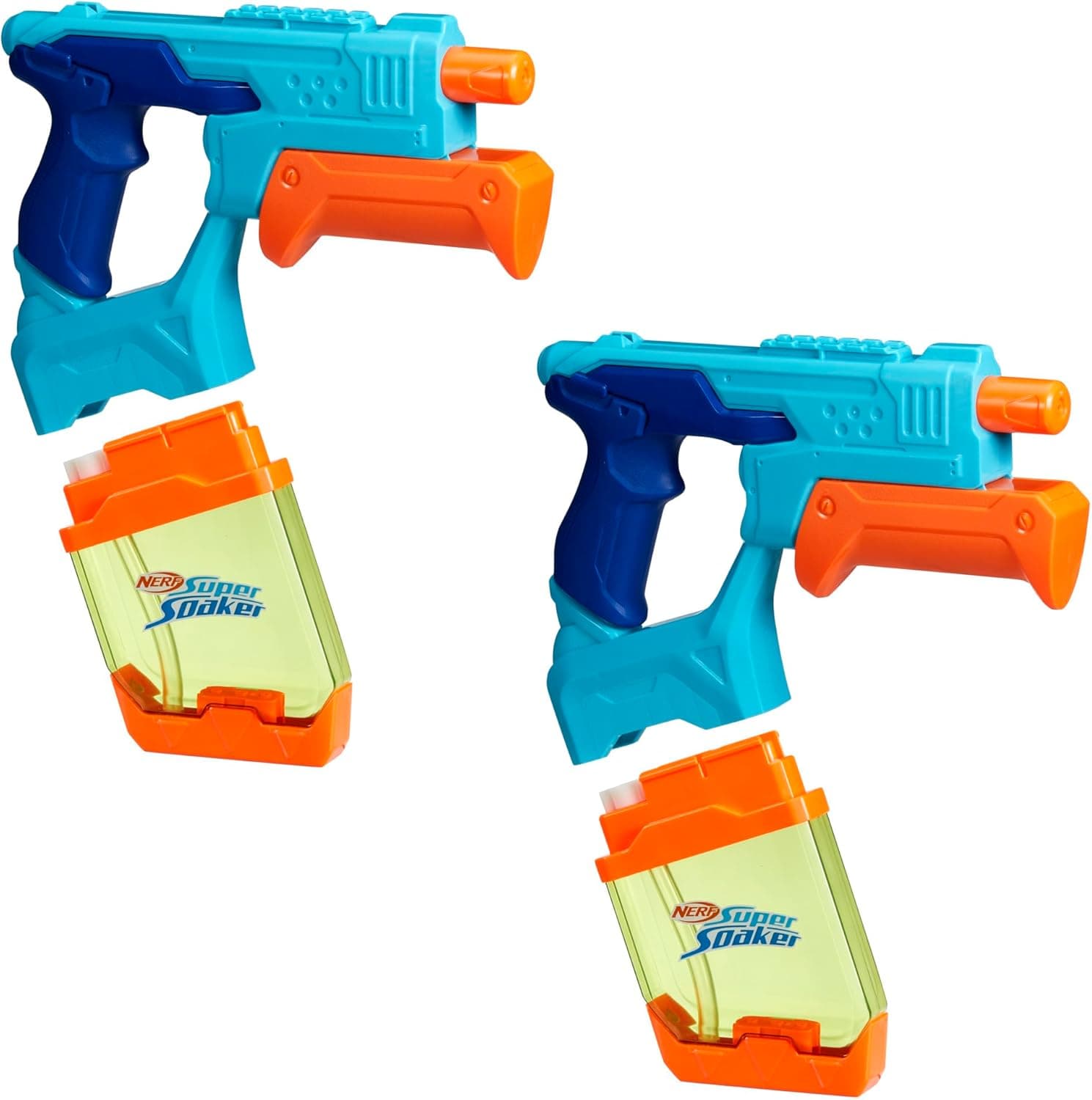 Hasbro Nerf Super Soaker Dunk-Fill 2-Pack, Set de Lanzadores de Agua, Llenado Instantáneo, Juguetes para Niños y Niñas de 6 Años o Más, Diversión en Familia