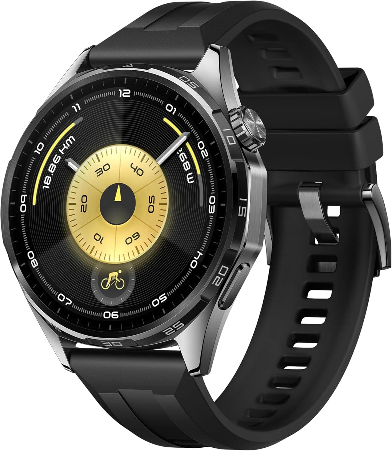 HUAWEI Watch GT 6 Smartwatch, GPS,1,47" AMOLED-Display, Bis zu 21 Tage Akku,Radfahren, 100+ Sportmodi, Kompatibel mit Android™ & iOS, Gesundheitsmonitoring, emotionales Wellbeing, Schwarz, 46mm