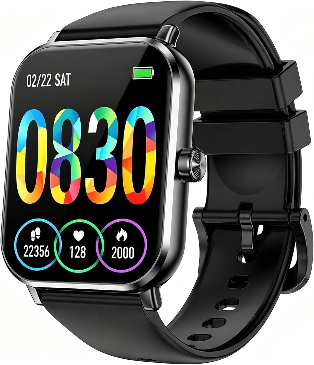 Jacoosa Smart Watch for Men Women, 1.83" HD Fitness Tracker with Heart Rate Monitor, Sleep Tracking, 100+ Sports Modes, IP68 Waterproof Smartwatch for Android iOS
