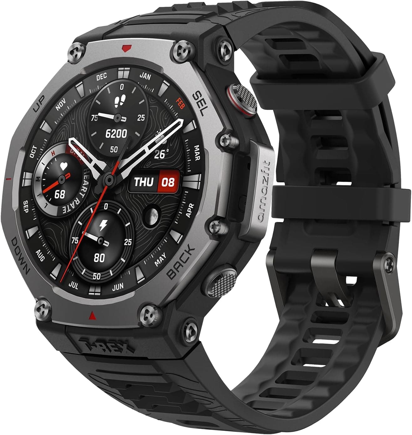 Amazfit T-Rex 3 Outdoor Smartwatch 48mm Display AMOLED, Mappe & Navigazione Offline,6 Sistemi Satellitari Dual Band GPS, 27 Giorni di Durata Batteria,Pagamento NFC, 170+ Modalità Sport per Avventura