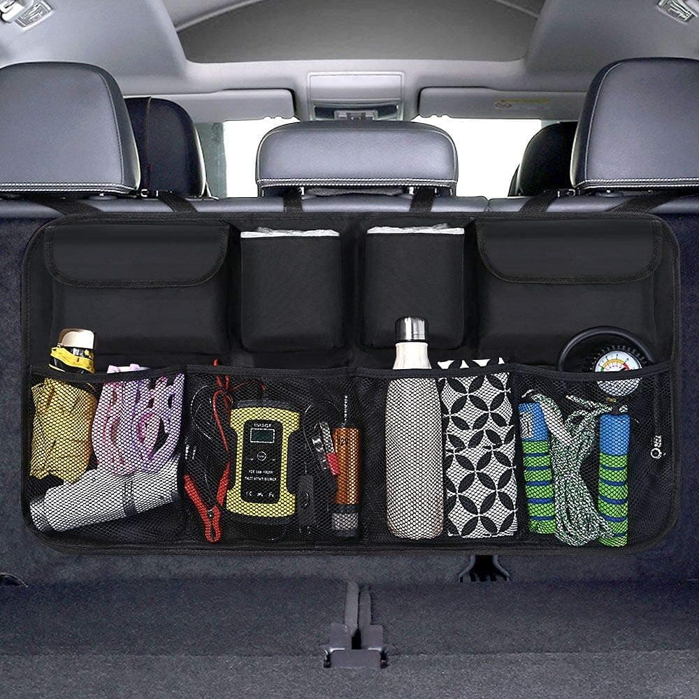 URAQT Organizer Sedile Posteriore Auto, Impermeabile Organizzatore Sedile Posteriore Auto, Pieghevole Organizer per Sediles Posteriores Autos per SUV, organizer per bagagliaio auto