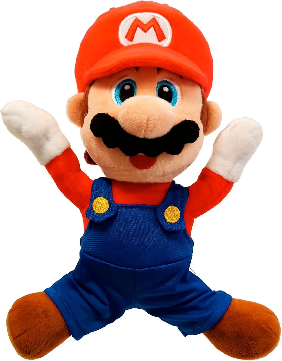 Simba Peluche posable de Mario 25cm. Mantiene Diferentes Poses.Super Mario, Material Suave y Agradable, 100% Original, Licencia Nintendo, para niños Mayores de 3 años. (109231533)
