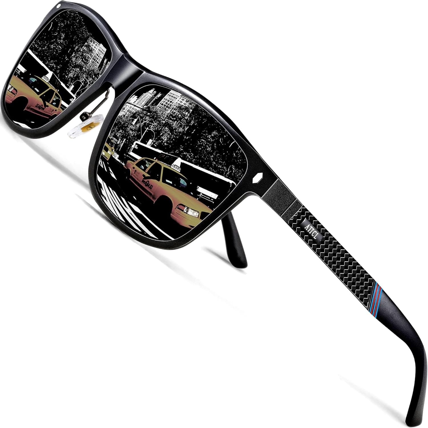 ATTCL Sports Polarized Sunglasses for Men Women Fishing Driving Golf Cycling Metal Frame