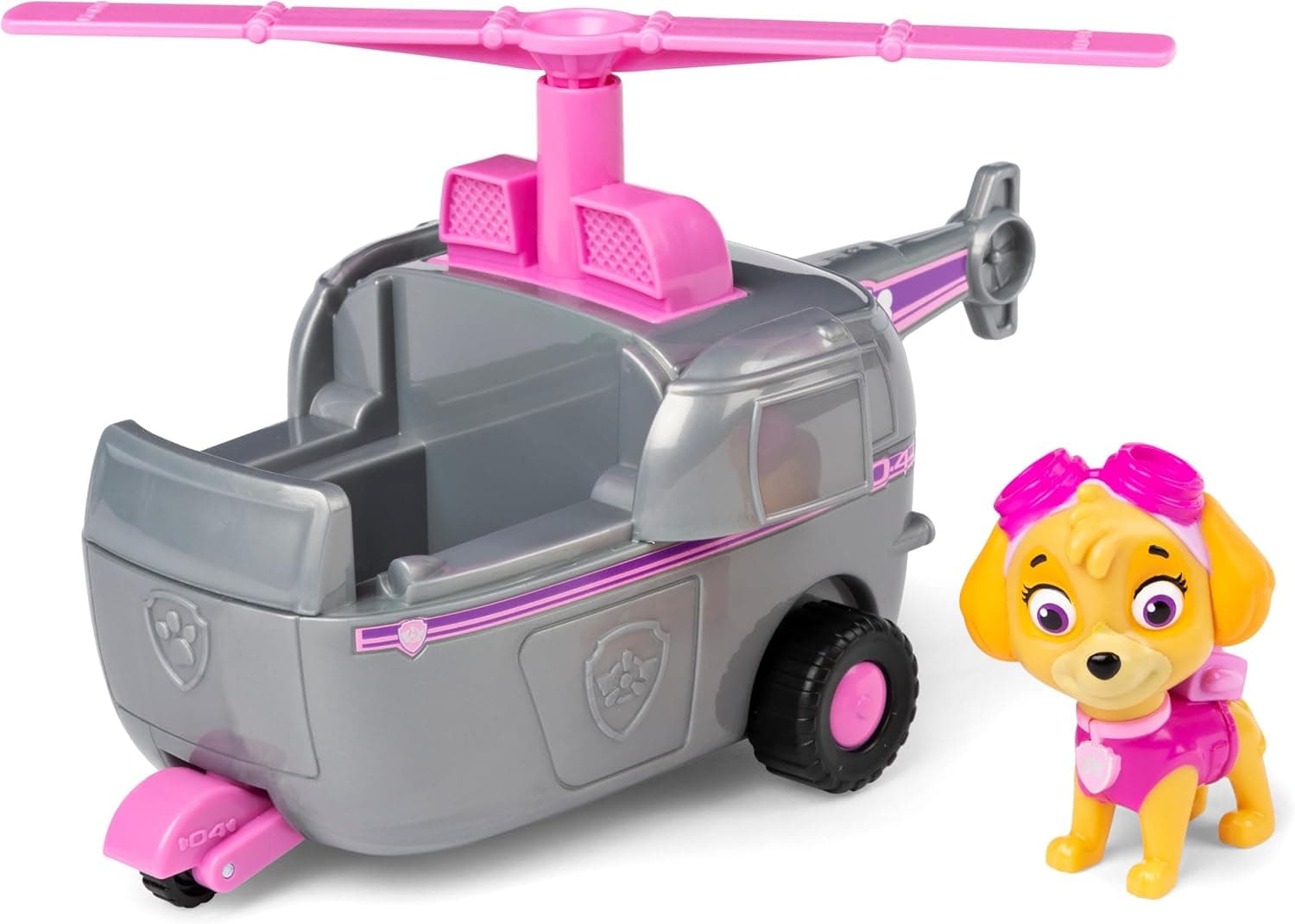 Paw Patrol, Skye’s Helicopter, Toy Vehicle with Collectible Action Figure, Sustainably Minded Kids’ Toys for Boys & Girls Aged 3 and Up