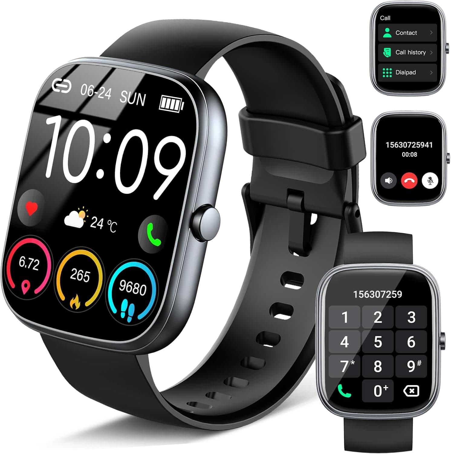 Motast Smartwatch Herren Damen,2026 1,91" HD Smart Watch Damen Bluetooth-5.4-Anrufe,110+ Sportmodi Fitnessuhr, IP68 Wasserdicht,Schrittzähler/Herzfrequenz/SpO2/Schlafmonitor,Sportuhr für Android iOS