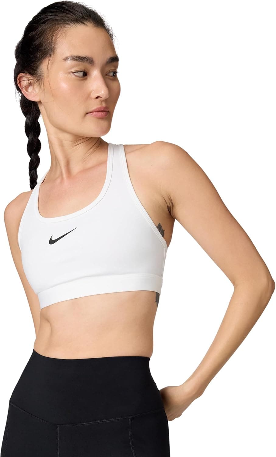 NIKE Women's W Nk Swsh Med SPT Bra Sports Bra (Pack of 1)