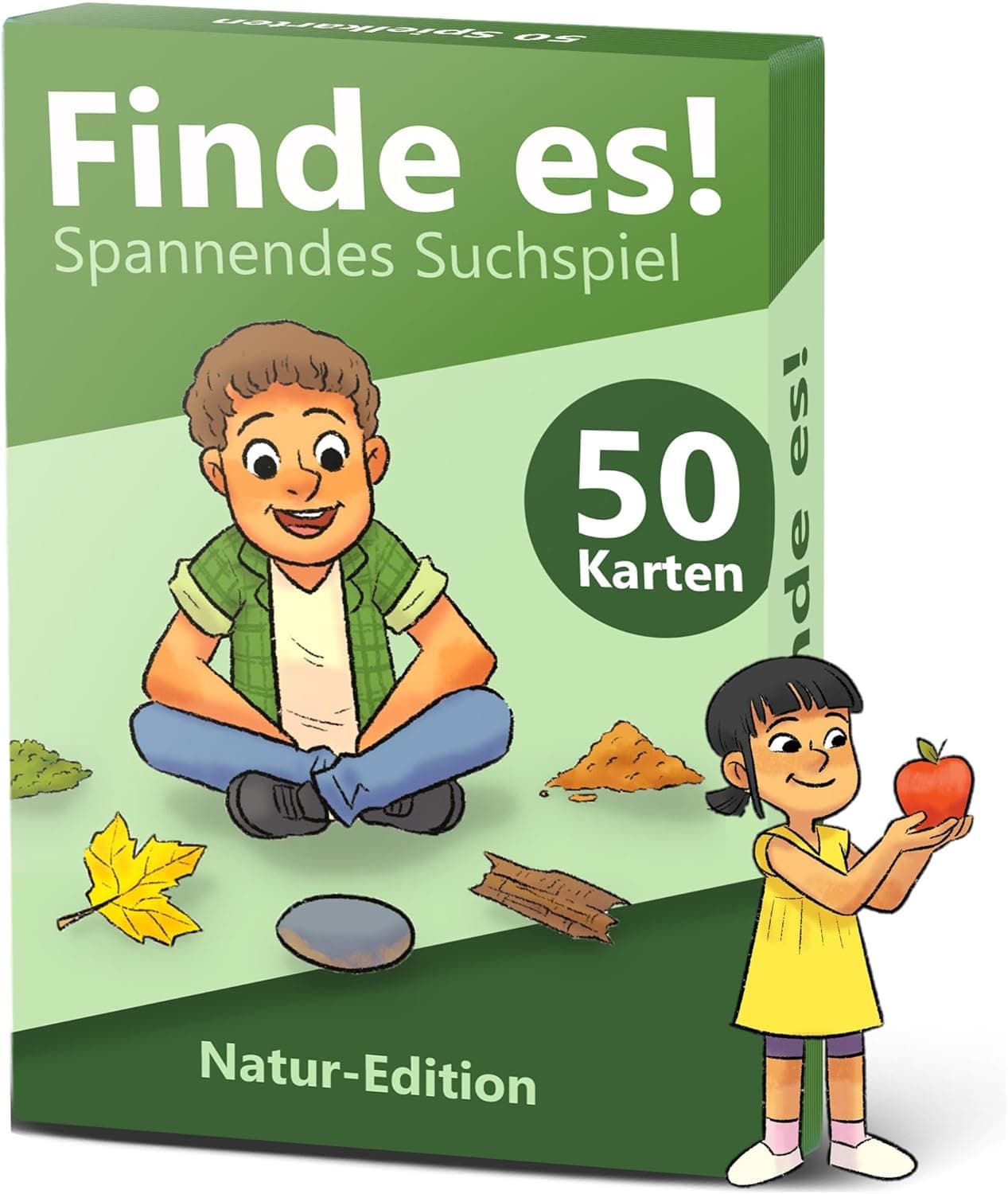 GLÜCKSWOLKE - Finde es I Draußen die Natur neu entdecken I Outdoor Schatzsuche für Kinder I Entdecker Spielzeug & Kinderspiel I Spiele ab 4, 5, 6, 7, 8 Jahre I Geschenk für Mädchen und Junge