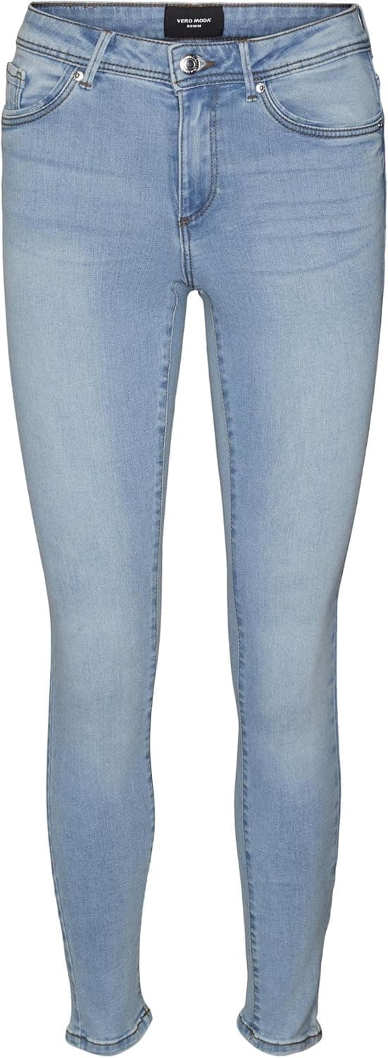 Vero Moda Vmtanya Mr S Piping Jeans Vi352 Noos Vaqueros, Azul 02, M para Mujer