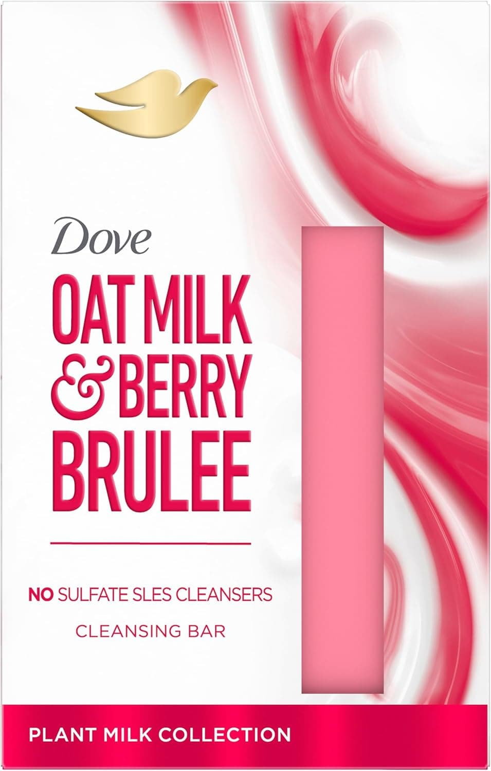 Dove Oat Milk & Berry Brulee Beauty Bar whole body bar enriched with plant milk for soft and smooth skin 141 g
