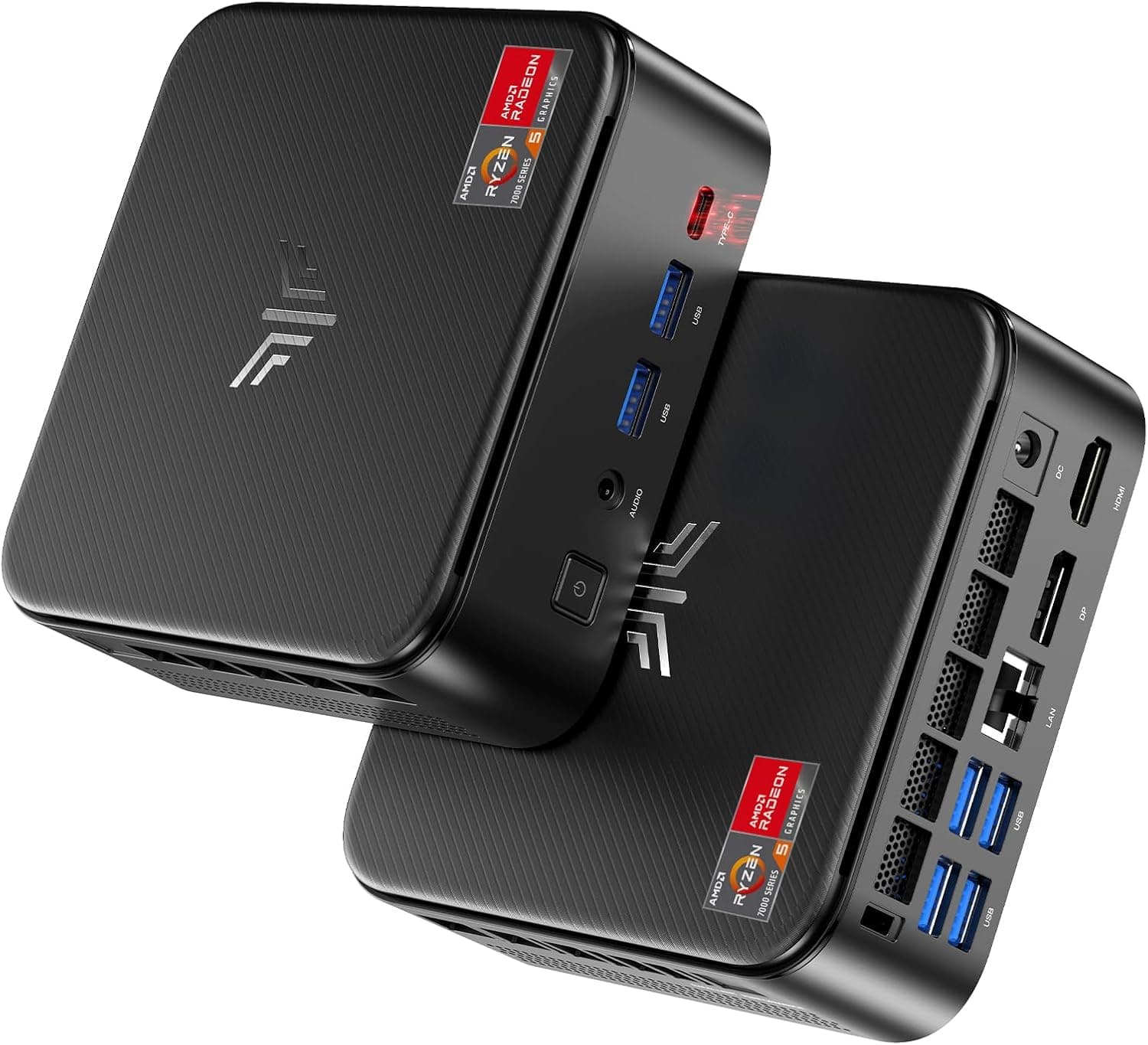 NiPoGi E3B Mini PC W-11 Pro ΑΜD Ryzen 5 7430U(Max 4.3GHz,6C/12T,Besser Als 3550H/5500U/5675U),16GB RAM+512GB SSD,Desktop PC WiFi 6/BT 5.2/4K Triple Display/VESA Unterstützt Mini-Computer für Büro