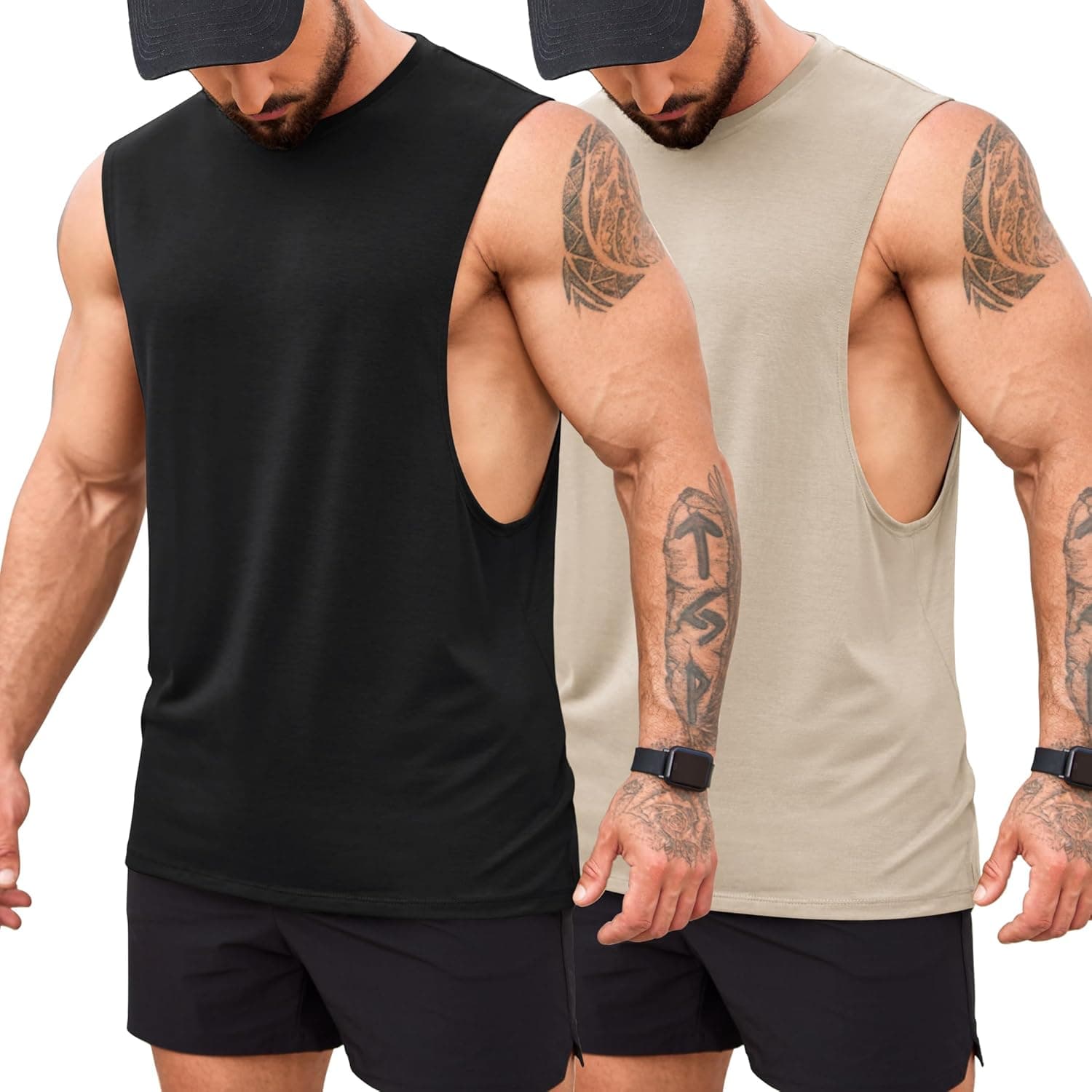 COOFANDY Men's Gym Tank Tops Bodybuilding Muscle Vest Workout Summer Fitness Sleeveless T Shirt