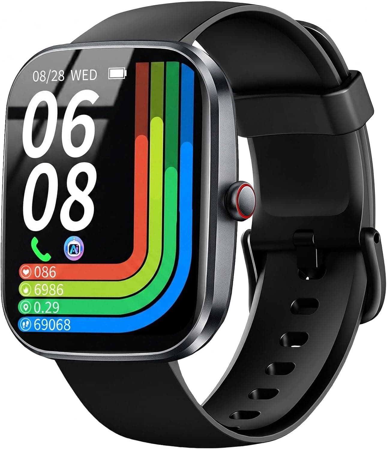 2026 AI Smart Watch for Men Women with ChatGPT Assistant, 1.91" HD Fitness Watch Smartwatch with AI Health Reports, 200+ Watch Faces, Bluetooth 5.4 Calling, 115+ Sports/IP68 Waterproof for Android iOS