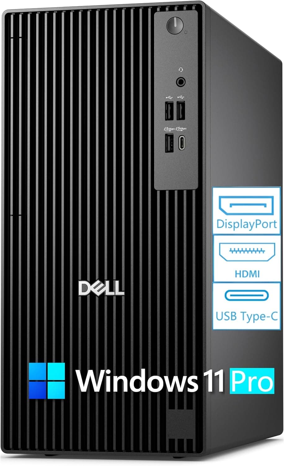 Dell 2026 Pro Tower PC QCT1250 Desktop Computers PC for Home and Business, 14th Gen Intel Processor, Copilot AI, 16GB DDR5 RAM, 1TB PCIe SSD, DisplayPort, HDMI, Support Dual Monitor, Windows 11 Pro